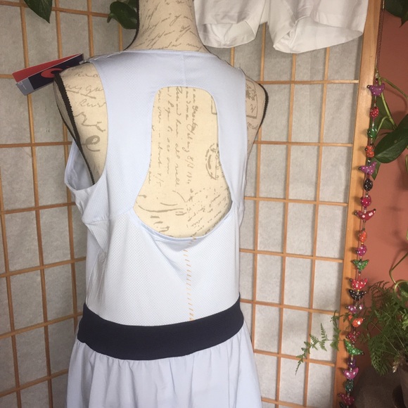 NWT ASICS Tennis Dress Soft Sky Blue W Shorts Athleticwear Large - Picture 7 of 13